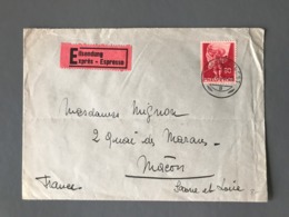 Suisse 1943, Lettre Par EXPRESS Pour La France - (B2384) - Briefe U. Dokumente