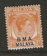 Malaysia - BMA, 1945, SG   2, Mint Hinged (Die II) - Malaya (British Military Administration)