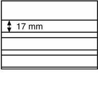 Einsteckkarten Standard PS, 158x113mm, 3 Klare Streifen M.Deeckblatt,schw.Karton,100er-P. - Einsteckkarten