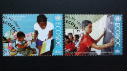 UNO-New York 1275/6 Oo/ESST, Wirtschafts- Und Sozialrat Der Vereinten Nationen (ECOSOC): Bildungsziele - Used Stamps