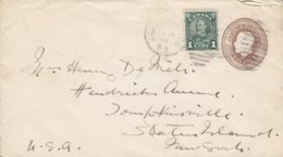 Canada Uprated Postal Stationery Ganzsache Entier 2c. GV. 1932 STATEN ISLAND New York USA - 1903-1954 Rois