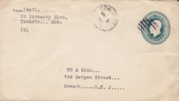 Canada Postal Stationery Ganzsache Entier 2c. GV. COALS... 1927 NEWARK New York USA - 1903-1954 Rois