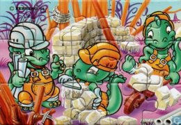 Die Dabsy Dinos 1994 / Puzzle Links Oben - Maxi (Kinder-)