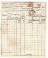 Bulgaria Turkey Osman Empire Tartar Post Postal Relay Form Sumnu Shumnu To Vidin, 'An Janib.' Negative Seals (t60) - ...-1879 Préphilatélie