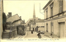 37 FONDETTES EGLISE DU XII ET XVè SIECLE RUE PRINCIPALE COTE EST - Fondettes