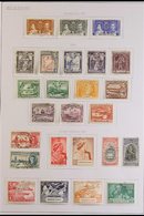 1937-54 FINE USED COLLECTION  A Complete Basic Collection From 1937 Coronation To The 1954 QEII Definitive Set, SG 305/3 - British Guiana (...-1966)