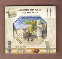 AC -  TURKEY BLOCK STAMP  - ARSLANTEPE ARCHEOLOGICAL SITE AND OPEN - AIR MUSEUM MALATYA MNH  06 NOVEMBER 2019 - Booklets