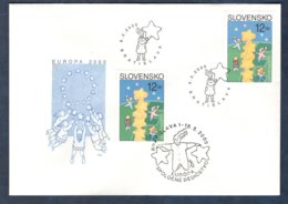 2000 Europa CEPT  FDC Slovakia Slowakei Slovensko Mixed Postmark  Very Rare Selten - 2000