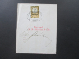 Österreich 1888 / 1889 Fiskalmarke / Steuermarke Auf Komplettem Wechsel Stempel K.K. Central Stempelamt Wien - Revenue Stamps