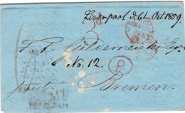 1859, Roter Tax-Stp. Nach Dtld. , A2587 - ...-1840 Vorläufer