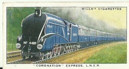 5790"CORONATION EXPRESS L.N.E.R.-WILLS'S CARD N° 32-SET SPEED" - Wills