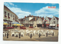 37 Blere La Place Piétonne Charles Bidault Parasol Glaces Miko - Bléré