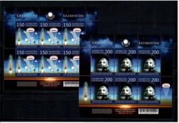 Kazakhstan 2013 .Spacewoman V.Tereshkova. 2 Sheetlets, Each Of 6.    Michel # 795-96 KB I - Kazajstán