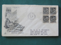 Canada 1957 FDC Cover To USA - Miner Mining And Metallurgical Congress - Storia Postale