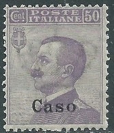 1912 EGEO CASO EFFIGIE 50 CENT MNH ** - RB30 - Egeo (Caso)