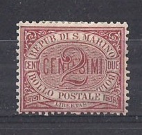 SAN MARINO 1894-99  CIFRA O STEMMA SASS. 26  MLH  VF - Neufs