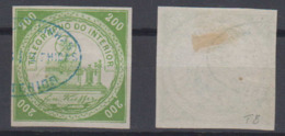 Brazil Brasil Telegrafo Telegraph 1869 200R Used Kiefer Good Margins - Telegraafzegels
