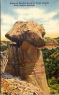 North Dakota Badlands Balanced Petrified Stump In Cedar Canyon - Other & Unclassified