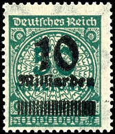 10Mrd. Auf 50Mio. M. Schwarz-opalgrün, Postfrisch, Tadellos, Fotoattest Tworek BPP, Mi.450,-, Katalog: 336AWb ** - Other & Unclassified