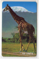 TANZANIE Ref MV Cards : TAN-TT-01a GIRAFE 150 UNITS - Tanzania