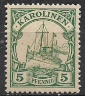 CAROLINES COLONIA TEDESCA 1900  SERIE ORDINARIA  YVERT.8  MLH  VF - Caroline Islands