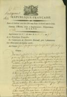 BELGIQUE LETTRE DATE DE INGELMUNSTER 25/09/1798 DOCUMENT ILLUSTRE (DD) DC-4476 - 1794-1814 (Periodo Francese)