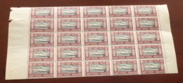 SPM - 1932 - N°Yv. 140 - Phare 10c - Bloc De 25 Bord De Feuille - Neuf Luxe ** / MNH / Postfrisch - Unused Stamps