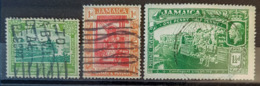 JAMAICA 1919/21 - Canceled - Sc# 75, 76, 77 - 0.5d 1d 1.5d - Jamaïque (...-1961)