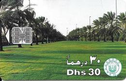 CARTE-PUCE-EMIRATS-SC7-30Dhs-1998-GOLF-TBE-RARE - Emirati Arabi Uniti