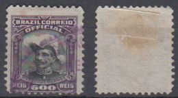 Brazil Brasil Official Oficiais Mi# 20 Used Fonseca 1913 600R Violett Postmark - Dienstzegels