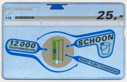 NETHERLANDS - HOLLAND - Pays-Bas - Niederlande - Olanda PTT TELECOM L&G 115 UNITS 12000 TELEFOONCELLEN SCHOON CN: 321F - Public