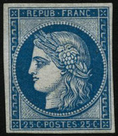 * N°4d 25c Bleu, Réimp - TB - 1849-1850 Ceres