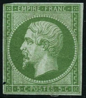 * N°12a 5c Vert Jaune - TB - 1853-1860 Napoleon III