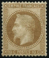 ** N°28A 10c Bistre, Type I Pièce De Luxe - TB - 1863-1870 Napoleon III With Laurels