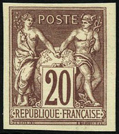 (*) N°67b 20c Brun-lilas Régent - TB - 1876-1878 Sage (Type I)