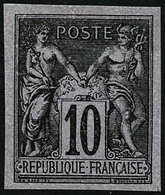 (*) N°89d 10c Noir S/lilas, Granet - TB - 1876-1898 Sage (Type II)