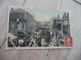 CPA 54 Meurthe Et Moselle Longuyon Festival Du 30 Août 1908 Défilé Des Sociétés Rue Carnot - Longuyon