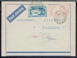 Sénégal - 1939-40 - Agence Générale Louis Feltrin Dakar - Affr. à 2,90 F Sur Enveloppe Vers Castres - B/tb - - Covers & Documents