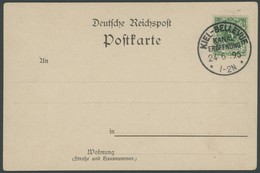 SST Bis 1918 02/1 BRIEF, KIEL-BELLEVUE, 24.6.1895 (Letzttag!), Leer Gestempelt Auf Ansichtskarte Bellevue, Düsternbrook, - Briefe U. Dokumente