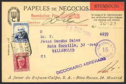 España. República Española Correo Certificado. República Española Correo Certificado - Covers & Documents