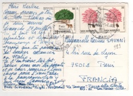 Beaux Timbres , Stamps " Arbres , Nature  "  Yvert N° 989 X 2 , 990 Sur Cp , Carte , Postcard Du 01/08/1980 - Lettres & Documents
