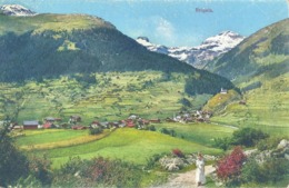 Brigels - Frühe Ansicht Mit Heuerin          Ca. 1910 - Breil/Brigels