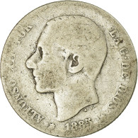 Monnaie, Espagne, Alfonso XII, Peseta, 1885, Madrid, B+, Argent, KM:686 - First Minting