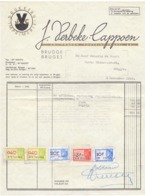 Factuur Facture - Drukkerij Imprimerie J. Verbeke - Cappoen - Brugge 1948 - Druck & Papierwaren