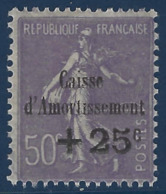 FRANCE Caisse D'amortissement 1930 N°276a** Variété Sans Point Sur Le I De Amortissement Signé Calves - Neufs