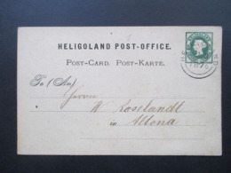 Altdeutschland Helgoland 1876 P 1 3 F/5PF Heligoland Nach Altona Aus Dem Bedarf! - Helgoland