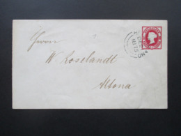 Altdeutschland Helgoland 21 Dezember 1875 Ganzsache / GA Umschlag U 1 Heligoland - Altona - Helgoland