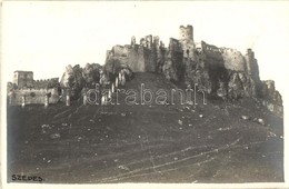 ** T2/T3 Szepesváralja, Spisské Podhradie; Várrom / Castle Ruins. Photo (ragasztónyom / Gluemark) - Sonstige & Ohne Zuordnung