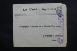 ESPAGNE - Cachet De Censure Sur Enveloppe Commerciale Pour La France En 1937 , Affranchissement Plaisant - L 46854 - Republikeinse Censuur