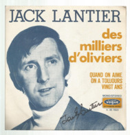JC , 45 T ,vinyl , JACK LANTIER , DEDICACEE , 2 Scans,  Frais Fr 3.50 E - Autres & Non Classés